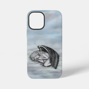 Funda Para iPhone 12 Mini Un ángel dormido sobre las nubes del cielo