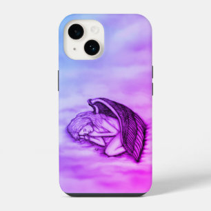 Funda Para iPhone 14 Un ángel durmiente en las nubes del cielo