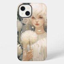Un Chica sostiene un Funda de Dandelion iPhone 13