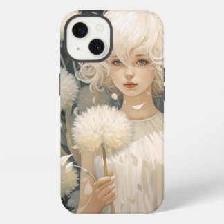 Un Chica sostiene un Funda de Dandelion iPhone 13