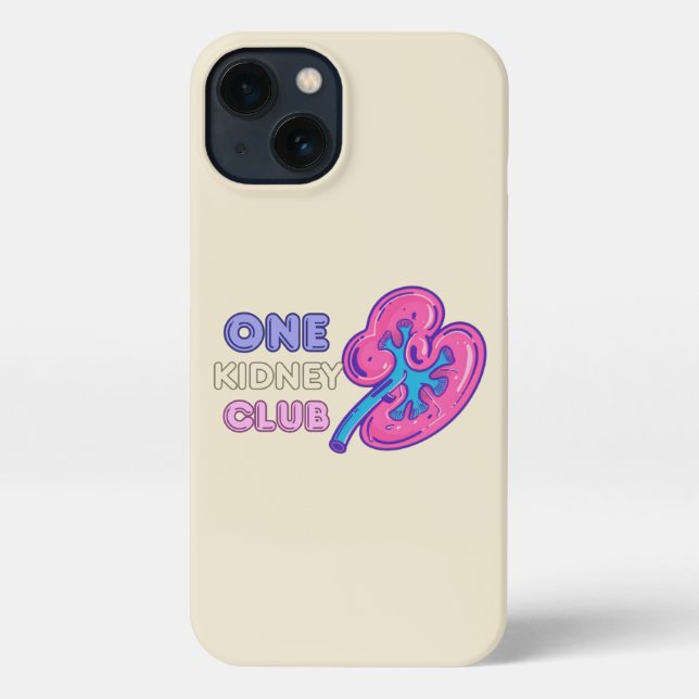 Funda Para iPhone UN CLUB DE RIÑONES, trasplante DE RIÑÓN (Reverso )