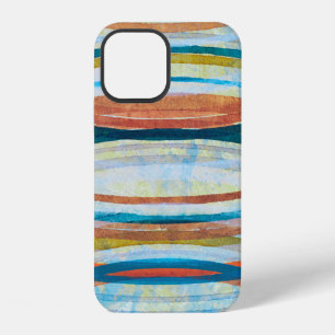 Funda Para iPhone 12 Un detalle de una pintura abstracta; anillos concé