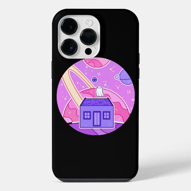 Funda Para iPhone Un fantasma que vive en el espacio (Reverso )