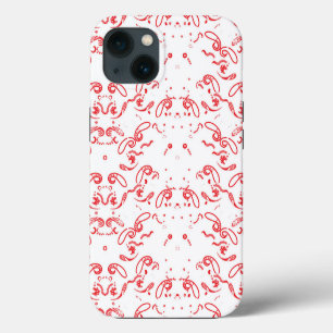 un fondo rojo y blanco con un patrón
