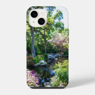 Funda Para iPhone 14 un hermoso paisaje primaveral en un jardín japonés