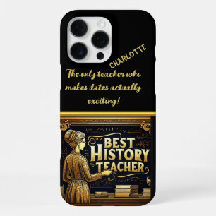 Funda Para iPhone 16 Pro Max Un inspirador profesor de historia en la pizarra