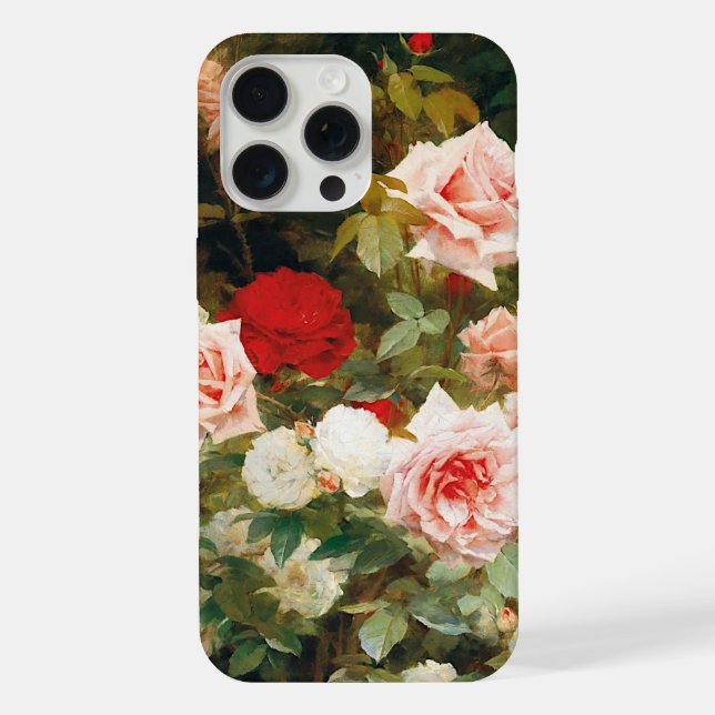 Funda Para iPhone Un jardín Rosa (1902) (Reverso )