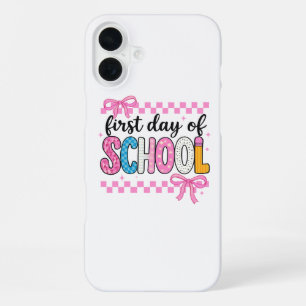 Funda Para iPhone 16 Plus Un lindo primer día de diseño escolar