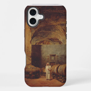 Funda Para iPhone 16 Plus Un monje en una ruina de bodega