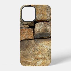 Funda Para iPhone 12 Un muro de piedra hecho de textura de fondo de ado