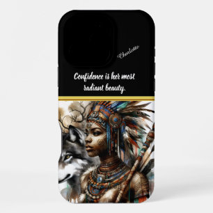 Funda Para iPhone 16 Pro Max Un poderoso espíritu guerrero conectado a la natur