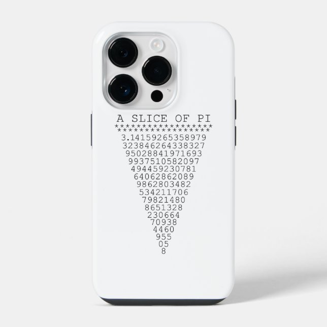 Funda Para iPhone Un trozo de dígitos de Pi (Reverso )
