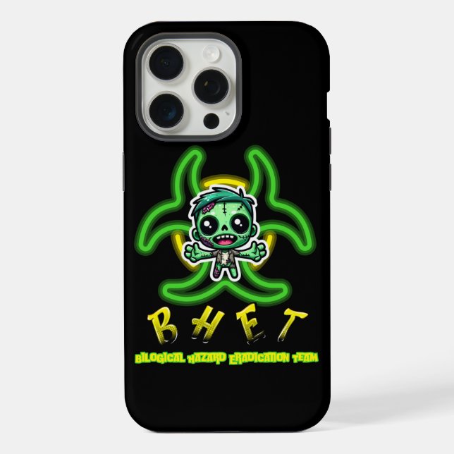 Funda Para iPhone Un zombi divertido (Reverso )