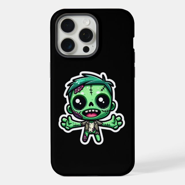 Funda Para iPhone Un zombi divertido (Reverso )