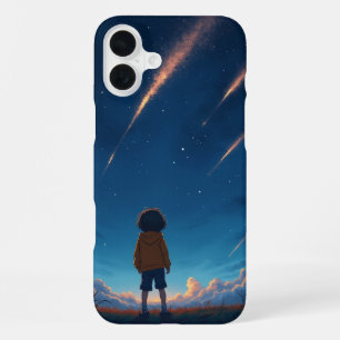 Funda Para iPhone 16 Plus Una estrella fantástica y un niño que sueña con el