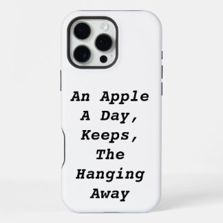 Funda Para iPhone 16 Pro Max Una manzana al día mantiene la horca alejada | Div