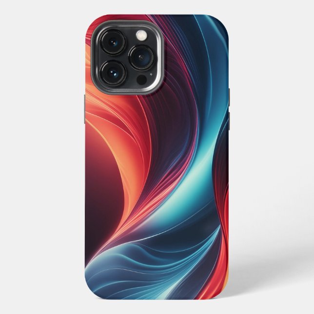 Funda Para iPhone Una ola de gradiente vibrante (Reverso )