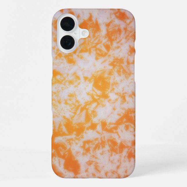 Funda Para iPhone Una textura grunge naranja | (Reverso )