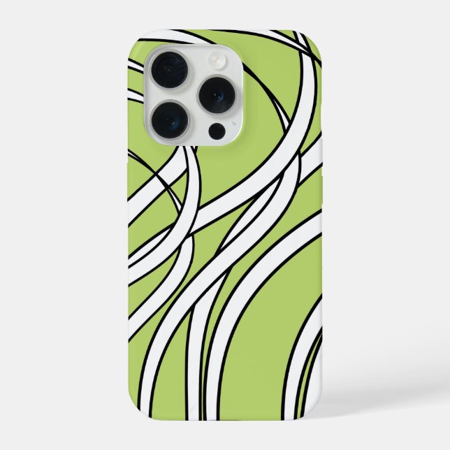Funda Para iPhone Underwater  Wave lime green (Reverso )