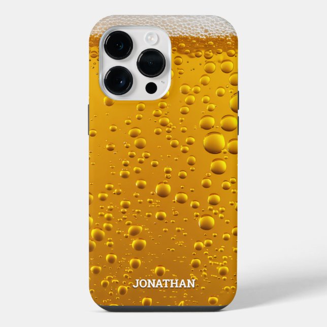 Funda Para iPhone Unique Beer Foam – Stylish Gift for him (Reverso )