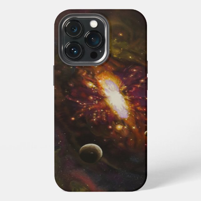 Funda Para iPhone Universo, Vía Láctea, Espacio, planetas (Reverso )