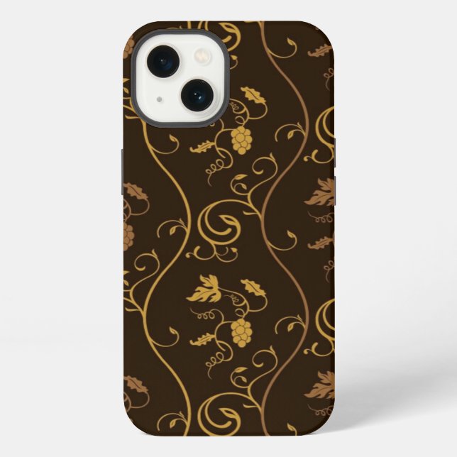 Funda Para iPhone Uvas decorativas (Reverso )