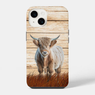 Funda Para iPhone 14 Vaca Highland Adorable