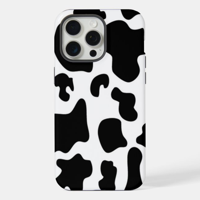 Funda Para iPhone Vaca negra y blanca (Reverso )