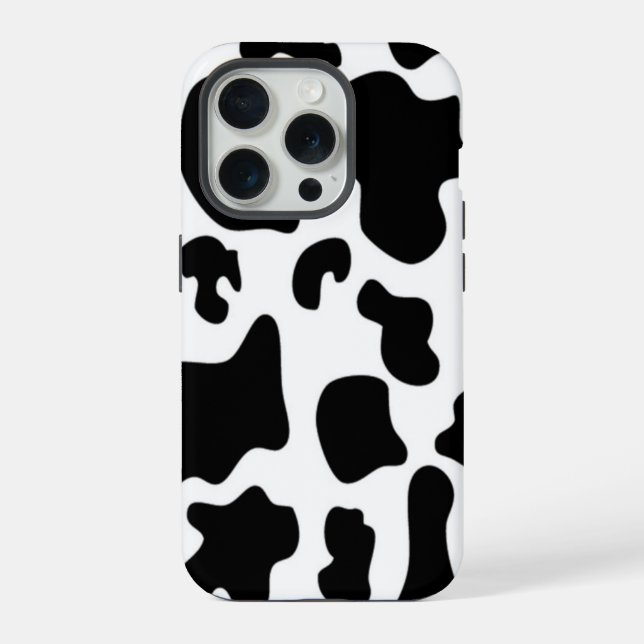 Funda Para iPhone Vaca negra y blanca (Reverso )
