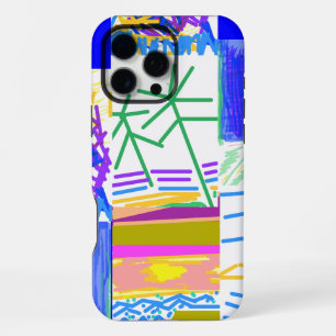 Funda Para iPhone 16 Pro Max Vacación festiva abstracta