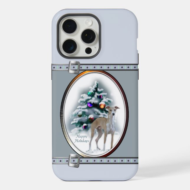 Funda Para iPhone Vacaciones de los Navidades azules de Greyhound (Reverso )