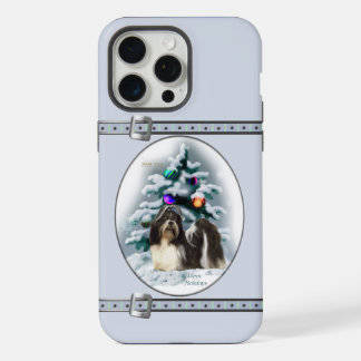 Vacaciones de Shih Tzu Cute Blue Navidades