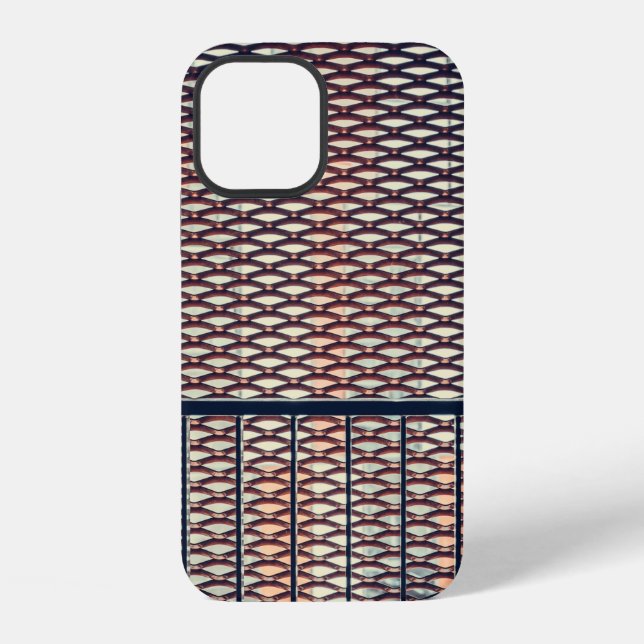Funda Para iPhone Valla de acero gris (Reverso )