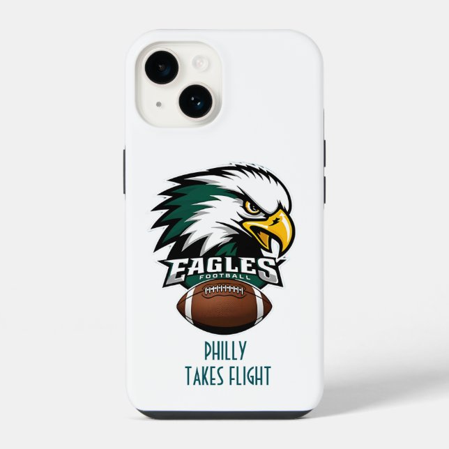 Funda Para iPhone Vamos pájaros Philadelphia Eagles. (Reverso )