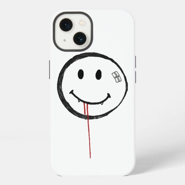Funda Para iPhone Vampiro Sangriento Sonriente (Reverso )