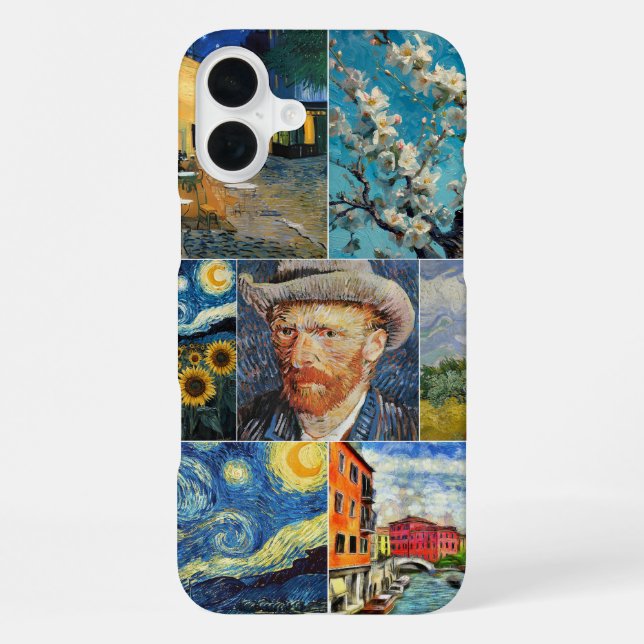 Funda Para iPhone Van Gogh Fine Art Collage (Reverso )