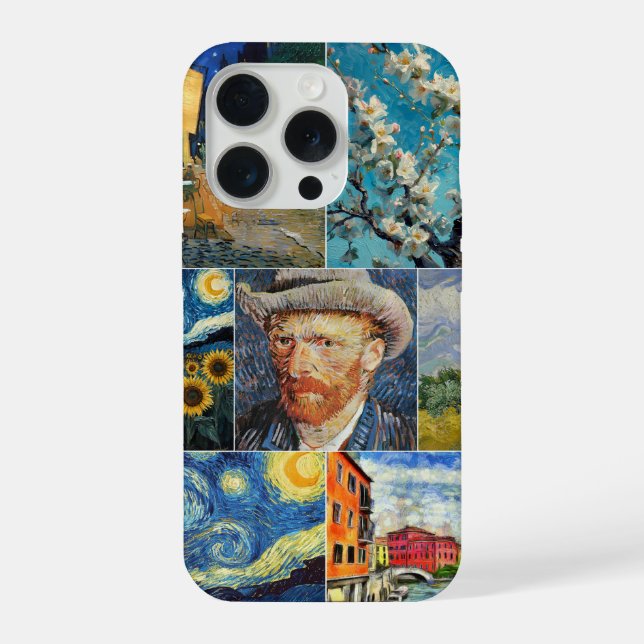 Funda Para iPhone Van Gogh Fine Art Collage (Reverso )