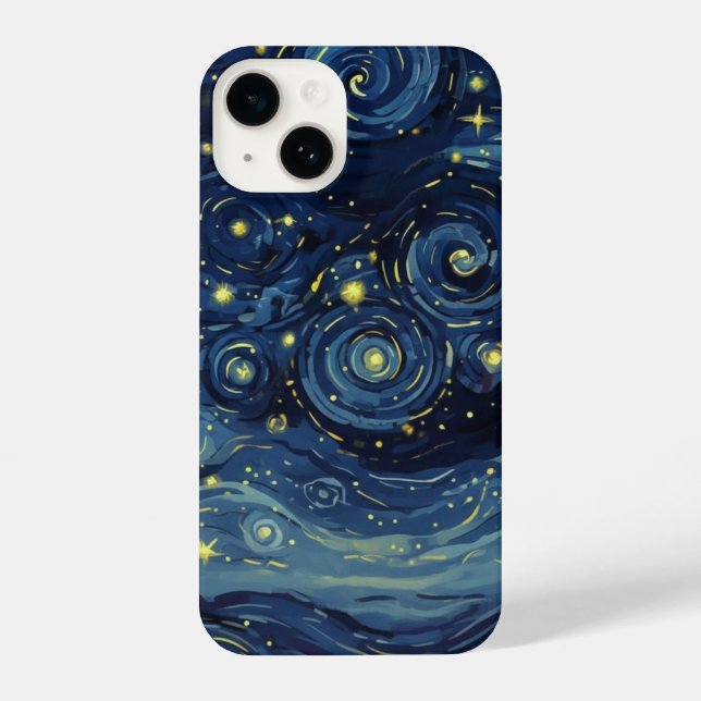 Funda Para iPhone Van Gogh Night Sky Inspired Artwork (Reverso )