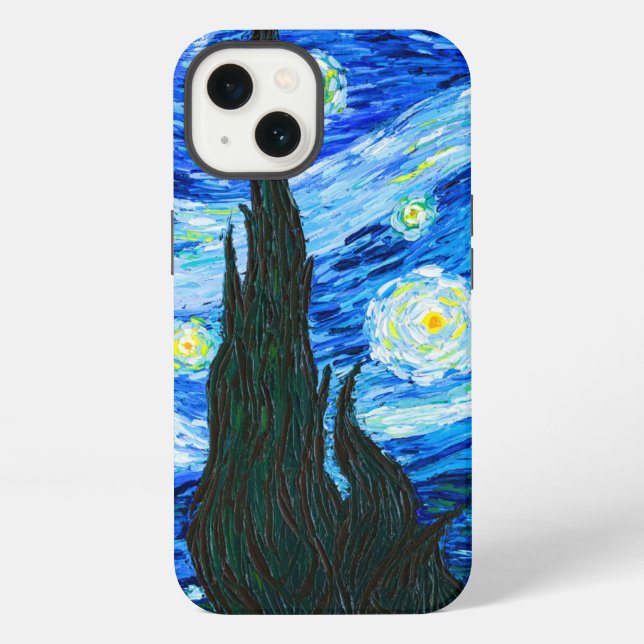 Funda Para iPhone Van Gogh Starry Night (Reverso )