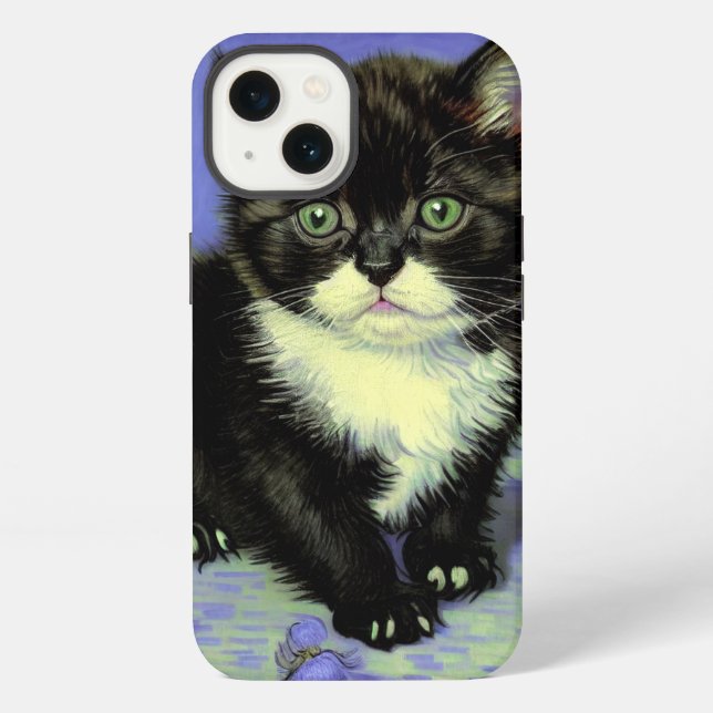 Funda Para iPhone Van Gogh Tuxedo Kitten (Reverso )