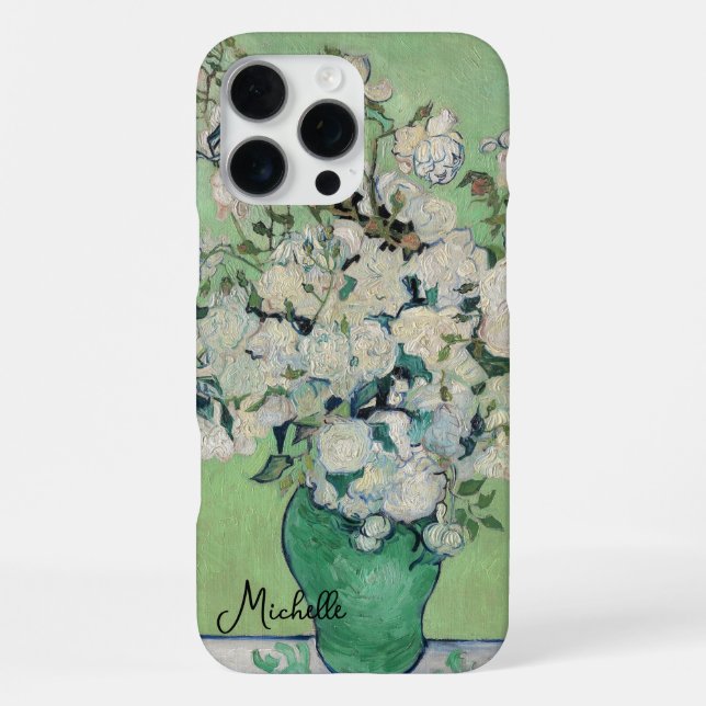 Funda Para iPhone Vase con Rosas Monogram Van Gogh (Reverso )