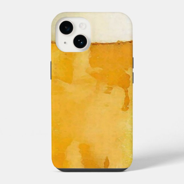 Funda Para iPhone Vaso de cerveza (Reverso )