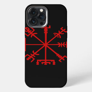 Funda Para iPhone 13 Pro Max Vegvísir Rojo Sangre (Brújula Vikinga)
