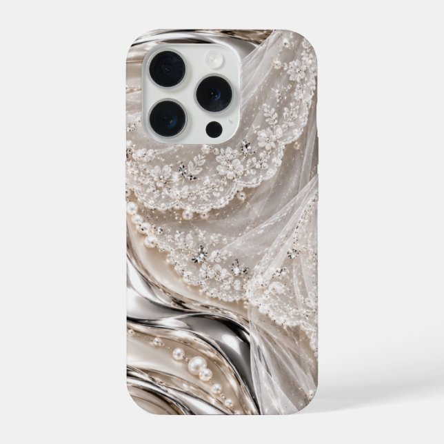Funda Para iPhone velo de cromo líquido temático (Reverso )