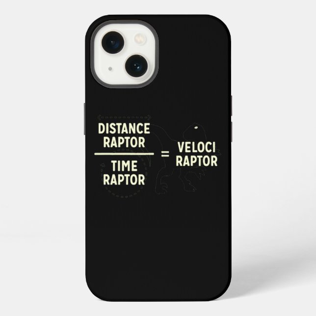 Funda Para iPhone Velociraptor Distanceraptor Timeraptor Dinosaurio  (Reverso )