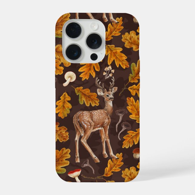 Funda Para iPhone Venado en el bosque otoñal 2 (Reverso )