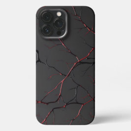 Funda Para iPhone 13 Pro Max Venas negras y rojas
