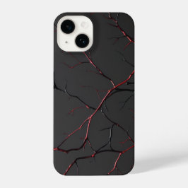 Funda Para iPhone 14 Venas negras y rojas