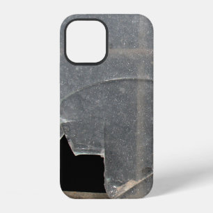 Funda Para iPhone 12 Ventana de vidrio roto con barras de metal