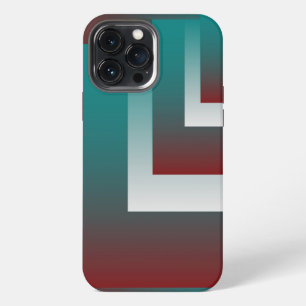 Funda Para iPhone 13 Pro Max Ventanas en blanco burgundy verde teñido
